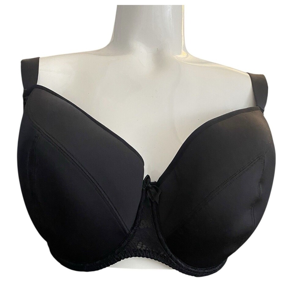 BLACK FLIRTELLE EMMA PADDED UNDERWIRE BALCONY BRA SIZE 32 M NEW